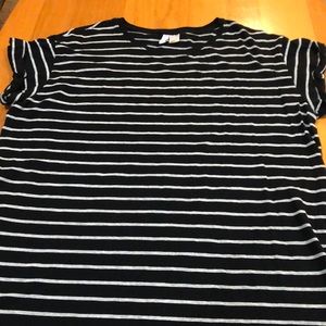 Men’s H&M Black and Gray Striped Tee